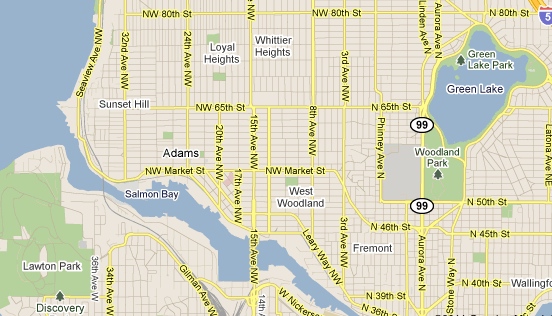 Where On The Map Is Ballard Westside Seattle   Map 0 